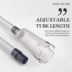 🐠 Nettoyeur électrique de gravier d'aquarium à piles ✨🧹 - Tube réglable 73cm | Sac filtrant | 30 min en continu | Multifonction | Facile à utiliser | 50 % DE RÉDUCTION