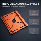 🛠️ Support de Précision pour Rainurage avec Défonceuse | 📏 Coupes Parfaitement Droites et Montage Rapide | 🪚 Idéal pour la Menuiserie et le Bricolage | 🔩 En Alliage d'Aluminium (210x168mm) Compatibilité Universelle