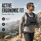 🚴‍♂️🥤✨Gilet Tactique avec Poche Avant, Compatible avec Système d'Hydratation, pour Homme