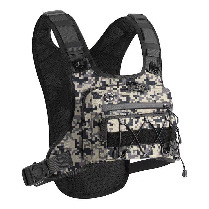 🚴‍♂️🥤✨Gilet Tactique avec Poche Avant, Compatible avec Système d'Hydratation, pour Homme