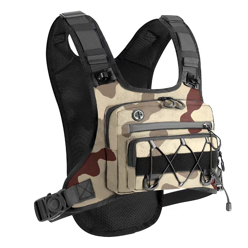 🚴‍♂️🥤✨Gilet Tactique avec Poche Avant, Compatible avec Système d'Hydratation, pour Homme