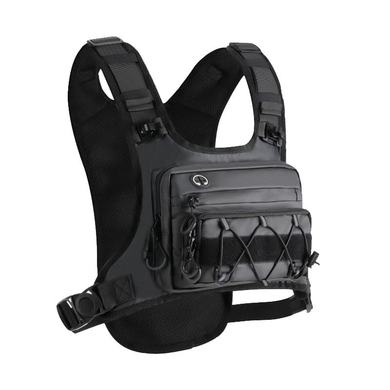 🚴‍♂️🥤✨Gilet Tactique avec Poche Avant, Compatible avec Système d'Hydratation, pour Homme