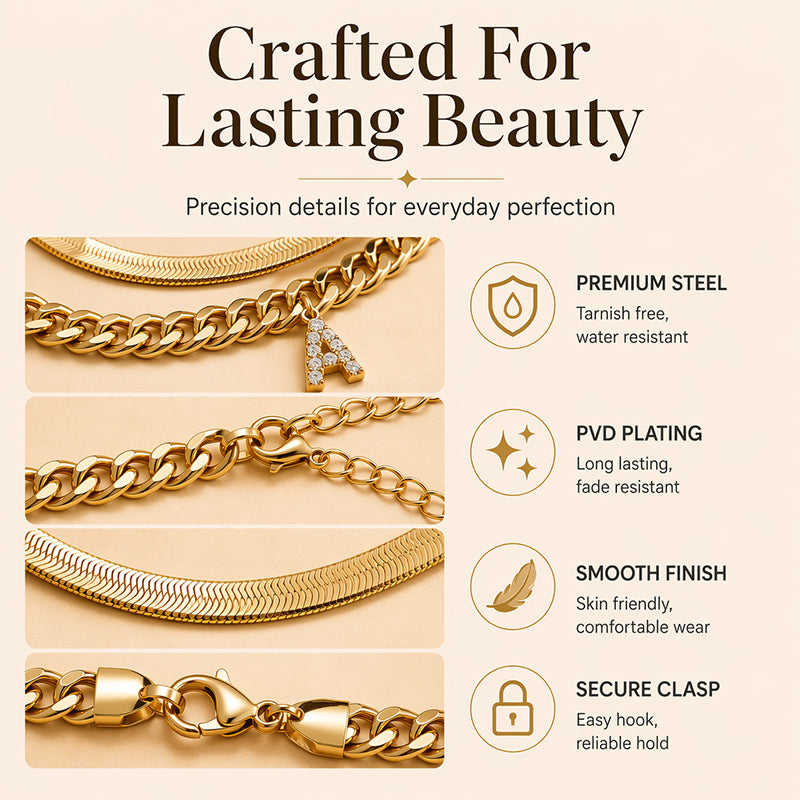 ✨💛 Chaîne de Cheville Dorée Personnalisable avec Initiale – Très Légère en Alliage, Empilable, 26 Lettres – Bijou d'Été Élégant pour Femme 🏖️🔗