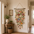 🌸✨ Décoration Murale Bohème au Crochet - Fleur en Cascade 🏡🧶 | Style Cottagecore & Rustique | Fait Main | Plus de 50 000 Vendues | 50% DE RÉDUCTION 🔥