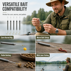 🎣 Hameçon de Pêche Flottant Anti-Accroc 🐟⚓ - Acier à Haute Teneur en Carbone | Haute Flottabilité | 3 Styles | Tailles 1-10 | Pour Carpe & Tilapia | 50% DE RABAIS
