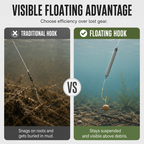 🎣 Hameçon de Pêche Flottant Anti-Accroc 🐟⚓ - Acier à Haute Teneur en Carbone | Haute Flottabilité | 3 Styles | Tailles 1-10 | Pour Carpe & Tilapia | 50% DE RABAIS