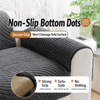 🛍️ Housse de canapé en velours de coton antidérapante ✨🐾 - Ultra-douce | Dessous en silicone | Thermique | 4 Couleurs | 12 Tailles | 50% DE RÉDUCTION