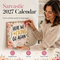 📅 Calendrier Mural Amusant 2027 pour Femmes ✨🌸 - Citations Sarcastiques | Aquarelles Élégantes | Papier Premium | Cadeau Parfait | Plus de 50 000 Vendus | 50 % DE RÉDUCTION