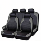 🚗 Housses de Siège Auto Universelles en Similicuir - 9 Pièces ✨ | Motif Matelassé | Compatible Airbag | 6 Couleurs | 60% DE RÉDUCTION