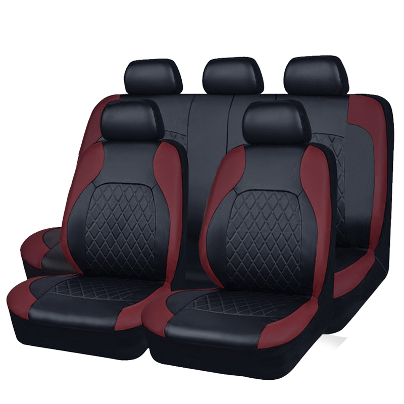 🚗 Housses de Siège Auto Universelles en Similicuir - 9 Pièces ✨ | Motif Matelassé | Compatible Airbag | 6 Couleurs | 60% DE RÉDUCTION