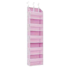 🏠 Organisateur Suspendu à 5 Niveaux Grande Capacité 🧹✨ - Poches en Filet | Structure Renforcée | Tissu Premium | 8 Couleurs | Armoire & Porte | 50% DE RÉDUCTION