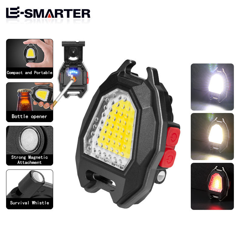 🔦 Mini lampe de poche LED multifonction porte-clés pour autodéfense ✨🛡️ - 500 Lumens | 6 Modes | Recharge Type-C | IPX6 | Tournevis + Sifflet | 50% DE RÉDUCTION