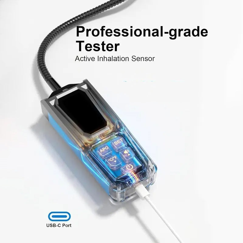 ❄️🔍 Détecteur de Fuites de Gaz Halogènes Rechargeable 🛠️✨ - Multigaz | Sonde Flexible | Écran LCD | Recharge USB-C | Pour Usage Professionnel & Domestique | 50% DE RÉDUCTION 🔥