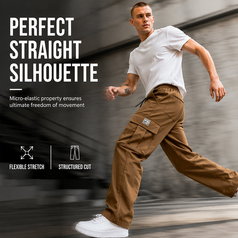 👖 Pantalon Cargo Homme Coupe Ample ✨🏕️ - Multi-Poches | Tissu Léger Respirant | 8 Couleurs | Tailles S-4XL | Décontracté & Extérieur | 50% DE RÉDUCTION