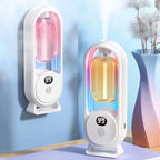 🌿 Diffuseur Automatique d'Aromathérapie 💡✨ - Nébulisation Ultrasons | 5 Niveaux | Lumière LED de Nuit | Mural & De Bureau | Huile Essentielle Incluse | 50% DE RÉDUCTION