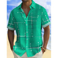 🌴✨ Chemise d'été homme imprimé géométrique 👔🌊 - Coupe Confortable | Tissu Doux | Tailles S-5XL | Parfaite pour les Vacances et la Plage