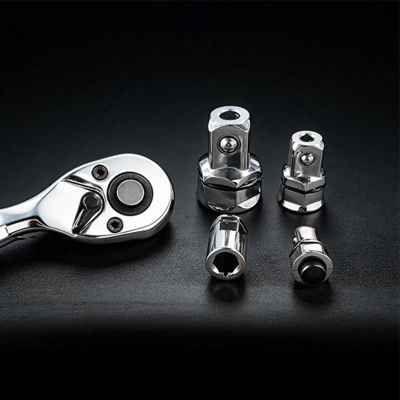 🔧✨ Adaptateur Convertisseur pour Clé à Cliquet en Acier CR-V – Six Pans Creux Antidérapant, Changement Rapide, Multi-Tailles – À l'Unité ou en Lot de 4 🛠️