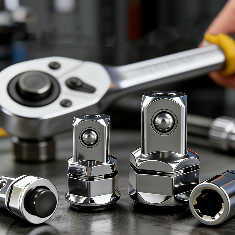🔧✨ Adaptateur Convertisseur pour Clé à Cliquet en Acier CR-V – Six Pans Creux Antidérapant, Changement Rapide, Multi-Tailles – À l'Unité ou en Lot de 4 🛠️