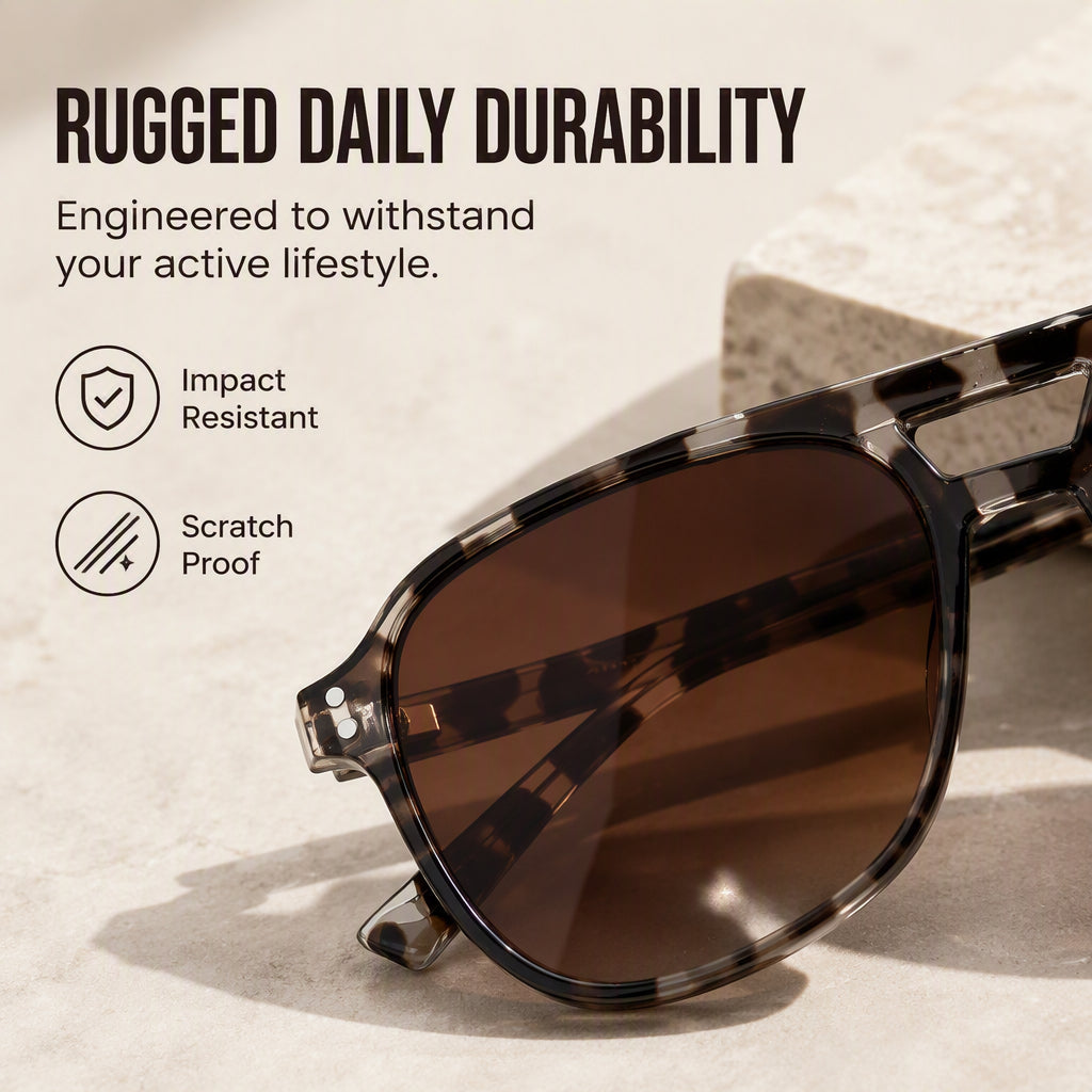 🕶️ Lunettes de Soleil Tendance UV400 Homme & Femme 😎✨ - Protection UVA/UVB | Monture PC Résistante | Style Streetwear | 12 Combinaisons de Couleurs | 50% DE RÉDUCTION