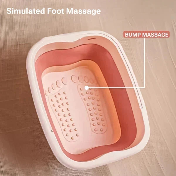 🛁 Baignoire Pliante pour Pédiluve Massant 🦶✨ - Picots de Pression | Gain de Place | Multifonction | 3 Couleurs | Spa à Domicile | 50% DE RÉDUCTION
