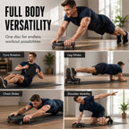 💪 Disque Abdominal Rotatif avec Tapis de Genoux ✨🏋️ - Mouvement Omnidirectionnel | Base Antidérapante | Charge Max 150kg | ABS Premium | 3 Couleurs | 50% DE RÉDUCTION