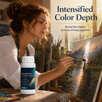 🎨 Vernis Brillant Professionnel pour Peintures à l'Huile ✨🖼️ - Brillance Instantanée | Profondeur des Couleurs | Auto-Nivelant | Anti-Poussière | 100ml + Pinceau | 50% DE RÉDUCTION