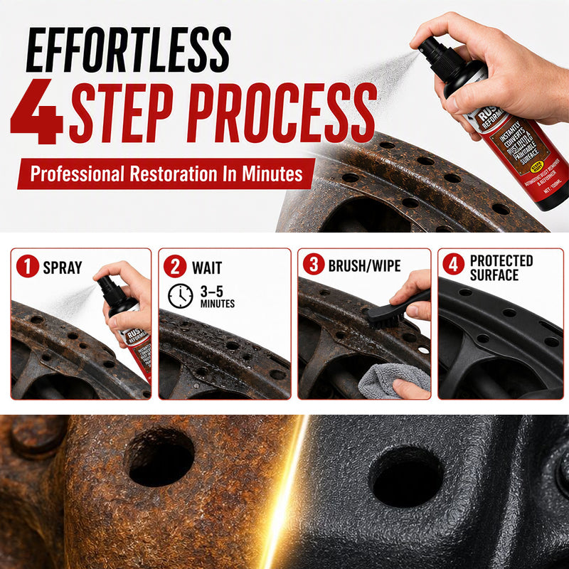 Spray Convertisseur de Rouille Universel 🛠️ | Revêtement Protecteur Anti-Corrosion 🛡️ | Formule Imperméable et Résistante 🌧️ | Entretien des Métaux ⚙️