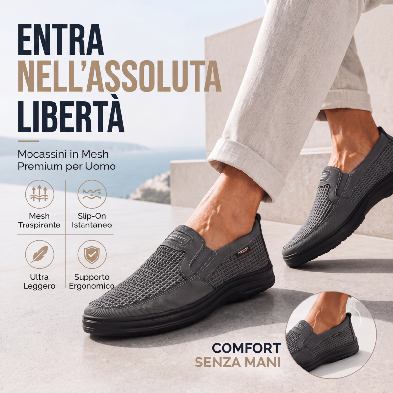 👟✨ Chaussures Slip-On Homme en Maille Respirante 🌬️ – Légères, Confortables, Semelle Antidérapante – 3 Couleurs, Tailles 39-47 – Idéales pour la Marche, le Sport & le Quotidien