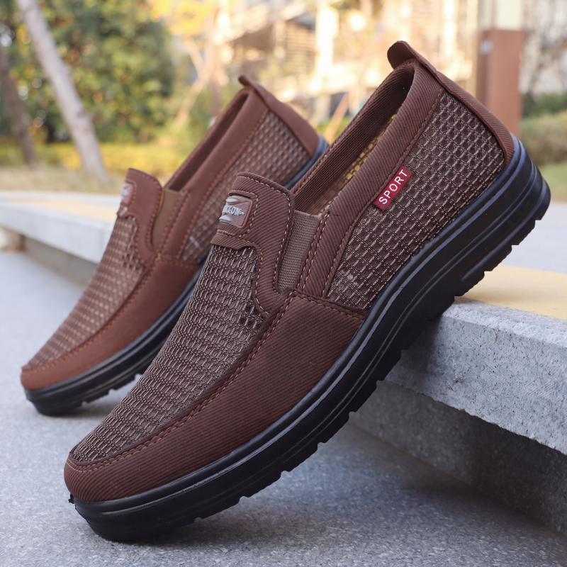 👟✨ Chaussures Slip-On Homme en Maille Respirante 🌬️ – Légères, Confortables, Semelle Antidérapante – 3 Couleurs, Tailles 39-47 – Idéales pour la Marche, le Sport & le Quotidien