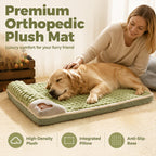 🛌✨ Niche/Tapis pour Chiens & Chats en Peluche Premium🐶🐱 – Soutien Orthopédique, Velours Ultra-Doux, Bord Relevé Ergonomique – Tailles M–4XL, 3 Couleurs 🐾☁️