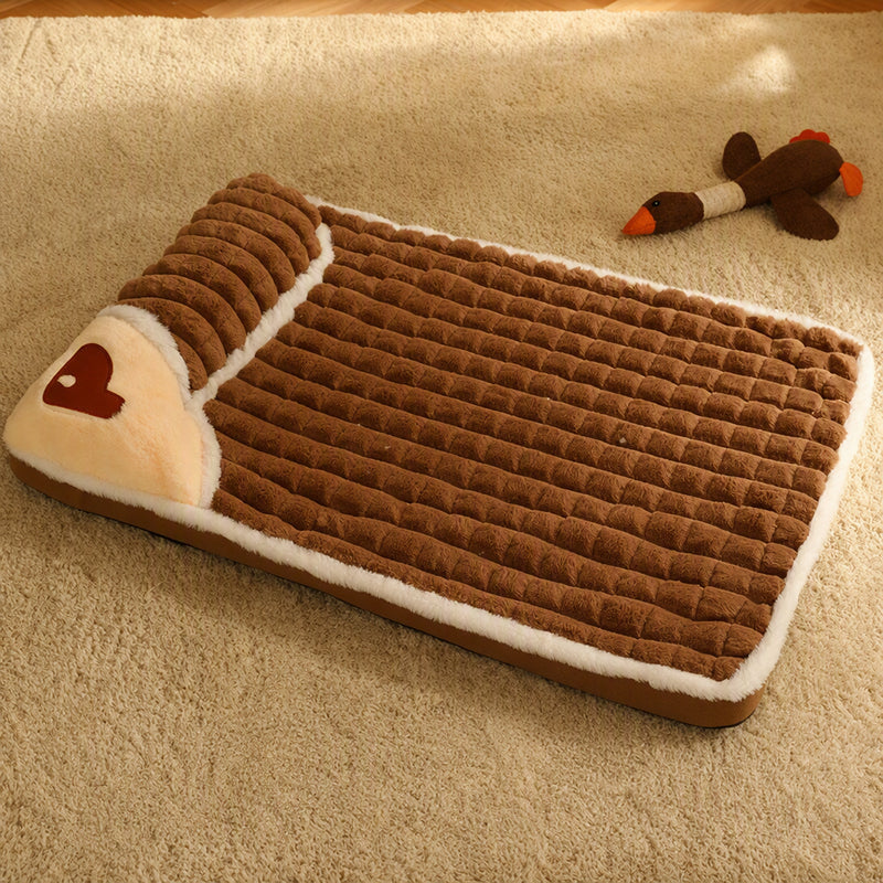 🛌✨ Niche/Tapis pour Chiens & Chats en Peluche Premium🐶🐱 – Soutien Orthopédique, Velours Ultra-Doux, Bord Relevé Ergonomique – Tailles M–4XL, 3 Couleurs 🐾☁️