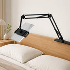 🧲 Support magnétique pour tablette et téléphone de chevet – Base dissimulée sous le matelas | Bras flexible en porte-à-faux | Stable et invisible 🛏️📱