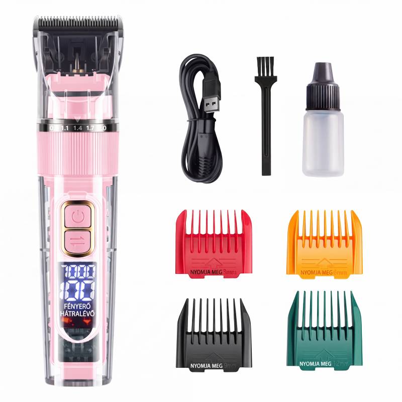 ✂️🐾 Tondeuse Silencieuse pour Chiens et Chats | Lames en Titane-Céramique | 3 Vitesses | Écran LED | Sans Fil, Autonomie jusqu'à 90 Minutes 🐶🐱