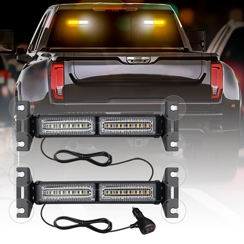 🚨💡 Barre Lumineuses Stroboscopiques à LED Haute Visibilité – 18 Modes, 25,5 cm, Alliage d'Aluminium, Plug & Play 12V – 3 Couleurs pour Urgence & Chantier 🚚⚠️