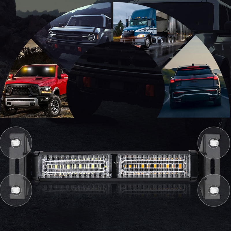 🚨💡 Barre Lumineuses Stroboscopiques à LED Haute Visibilité – 18 Modes, 25,5 cm, Alliage d'Aluminium, Plug & Play 12V – 3 Couleurs pour Urgence & Chantier 🚚⚠️