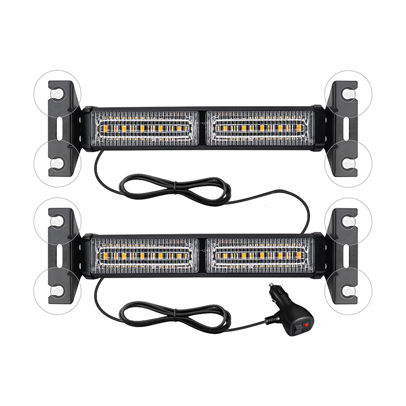 🚨💡 Barre Lumineuses Stroboscopiques à LED Haute Visibilité – 18 Modes, 25,5 cm, Alliage d'Aluminium, Plug & Play 12V – 3 Couleurs pour Urgence & Chantier 🚚⚠️