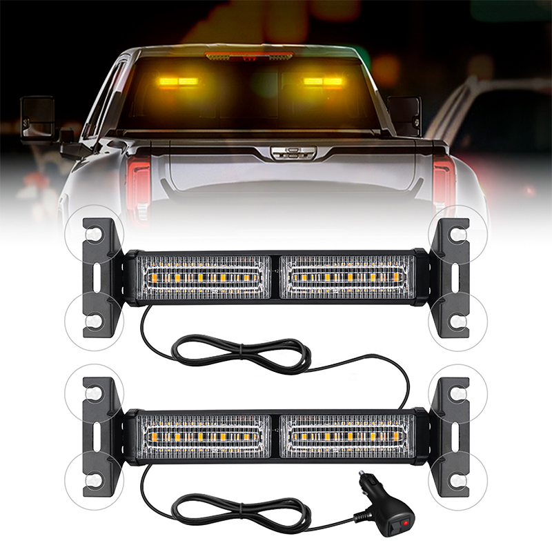 🚨💡 Barre Lumineuses Stroboscopiques à LED Haute Visibilité – 18 Modes, 25,5 cm, Alliage d'Aluminium, Plug & Play 12V – 3 Couleurs pour Urgence & Chantier 🚚⚠️