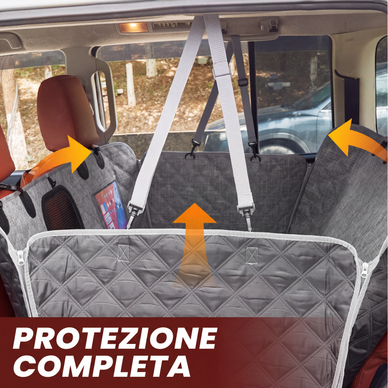 🐶 Coussin de voiture en mousse à mémoire de forme pour animaux de compagnie – Imperméable | Sangles réglables | Universel pour chiens et chats | Lavable en machine 🚗✨