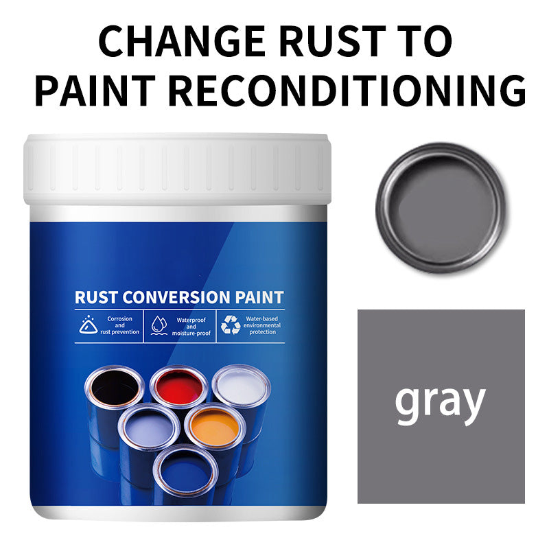 🛡️ Convertisseur de Rouille pour Métal – Transforme la Rouille en Surface Peignable | Formule à Base d'Eau | Résistant aux Intempéries | 300/500 g | Pinceau Inclus 🔧✨