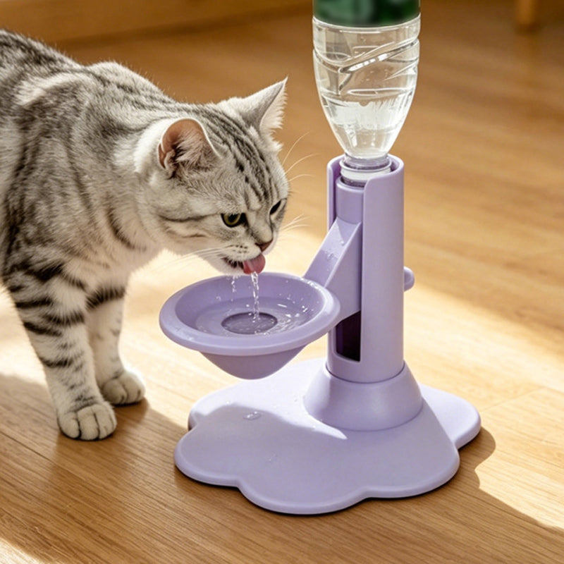 🐱 Fontaine à eau pour chats à hauteur réglable | 💧 Recharge automatique par gravité avec protection anti-éclaboussures | 🏠 Hydratation saine pour chatons et chats adultes | 📏 Capacité 650ml en 4 couleurs