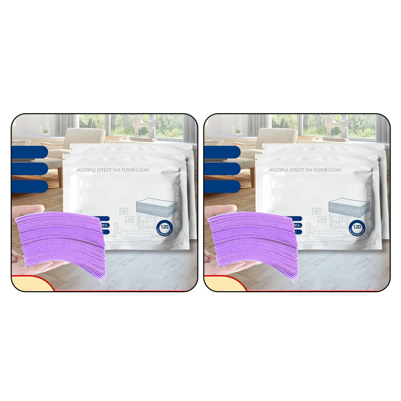 🧹Lingettes Solubles pour Nettoyage de Sols – 120 Feuilles, Dégraissantes, Dissolution Rapide, Sans Traces, Sûres sur Bois/Stratifié/Céramique – 5 Couleurs 🏠💧