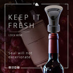 🍷✨ Bouchon Verseur 2-en-1 avec Pompe à Vide – Silicone + Acrylique Alimentaire, Étanchéité à 100 %, Conserve jusqu'à 10 Jours – Universel 🥂🔒