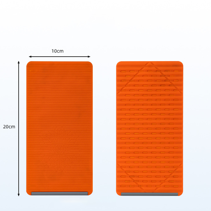 📱🌀 Support flexible en silicone pour Smartphone & Tablette – Noyau en aluminium, Ultra-fin 0,3cm, Antidérapant, 20x10cm, Universel – 2 Couleurs 💼✨