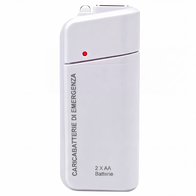 🔋🚀 Chargeur Portable d'Urgence pour 2 Piles AA – Sortie USB, Lampe Torche LED Intégrée, Compact & Léger – Pour les Voyages, les Pannes de Courant & l'Usage Quotidien ✨📱