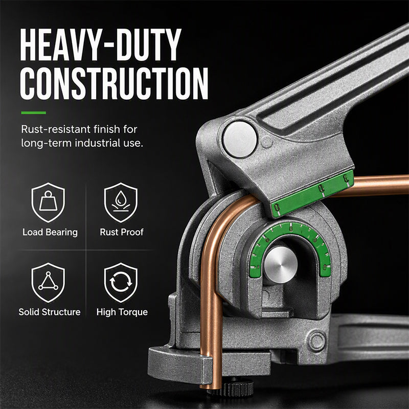 Cintreuse Manuelle 3 en 1 🔧 | Pliage Précis jusqu'à 180° 📐 | Compatible avec 1/4, 3/8 et 1/2 📏 | Outil Professionnel pour la Plomberie 🛠️