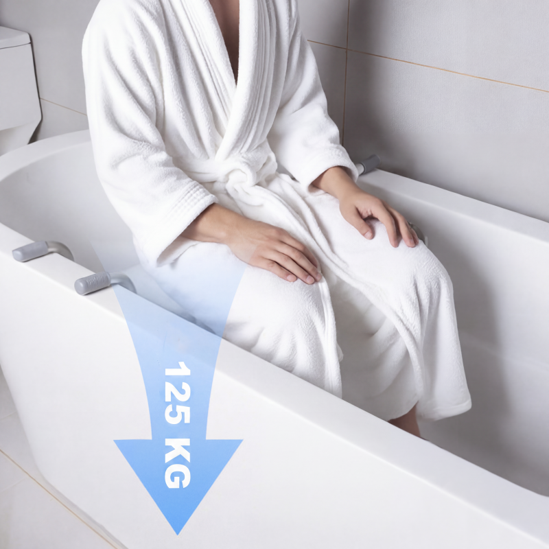 🛁 Planche de Bain Antidérapante pour Baignoire 🛡️ - Support Sûr et Réglable | Idéale pour les Personnes Âgées, les Femmes Enceintes & Toute la Famille | Aluminium Léger (Charge Max. 135kg) | 50% DE RÉDUCTION 🚿✨
