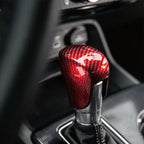 🚗🏎️ Couvre-levier de vitesse Honda Civic 2018-2025 – ABS effet carbone, installation adhésive sans outils, 2 couleurs : Noir & Rouge – Protection & Style pour l'intérieur ✨