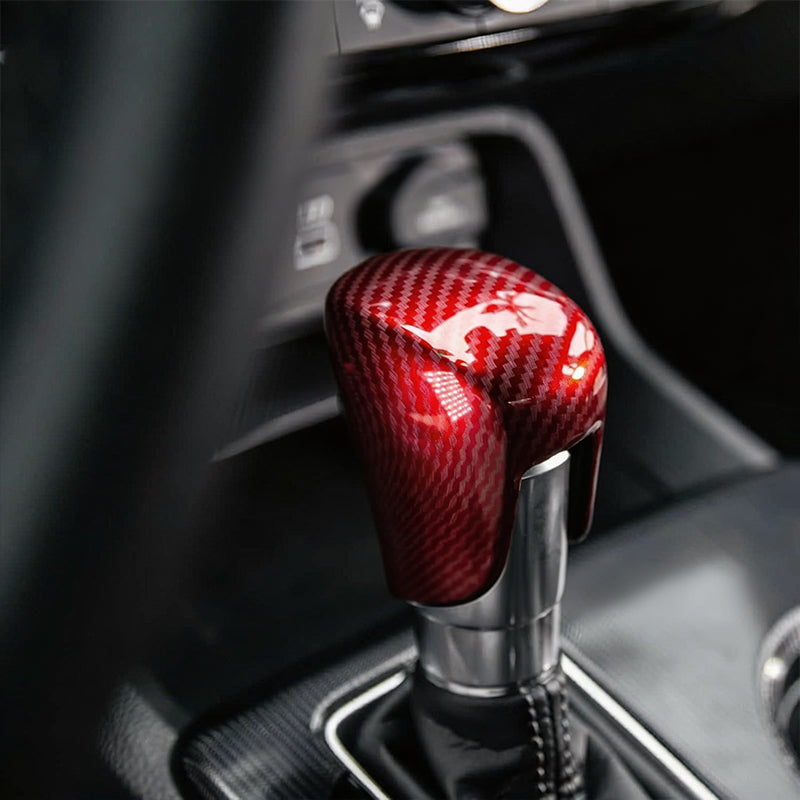🚗🏎️ Couvre-levier de vitesse Honda Civic 2018-2025 – ABS effet carbone, installation adhésive sans outils, 2 couleurs : Noir & Rouge – Protection & Style pour l'intérieur ✨