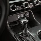 🚗🏎️ Couvre-levier de vitesse Honda Civic 2018-2025 – ABS effet carbone, installation adhésive sans outils, 2 couleurs : Noir & Rouge – Protection & Style pour l'intérieur ✨