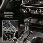 🚗🏎️ Couvre-levier de vitesse Honda Civic 2018-2025 – ABS effet carbone, installation adhésive sans outils, 2 couleurs : Noir & Rouge – Protection & Style pour l'intérieur ✨